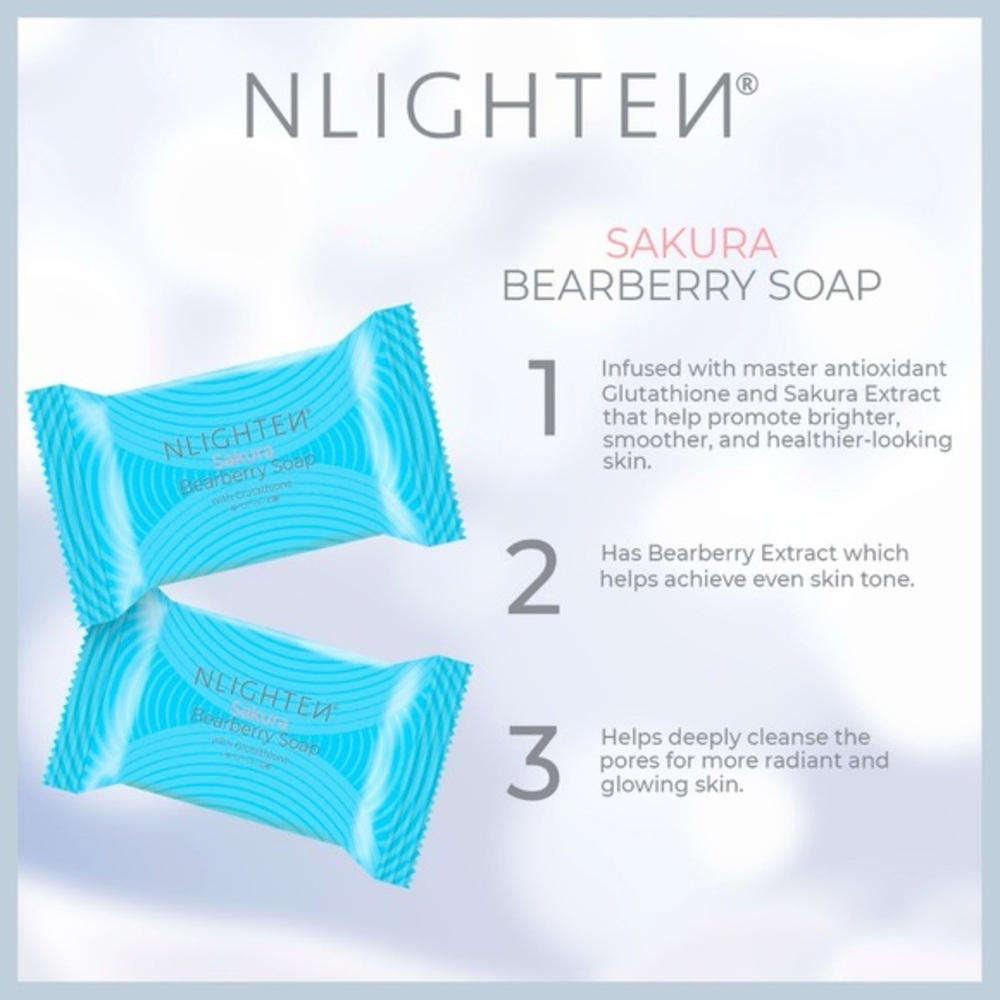 NLIGHTEN Sakura Bearberry Soap 📌Please read Description📌